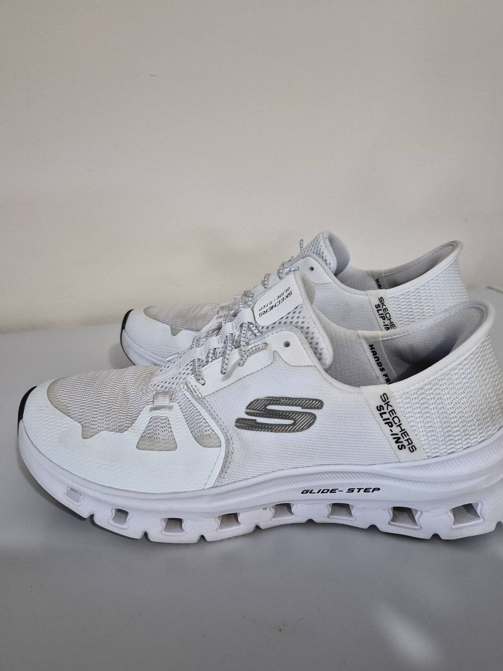 Skechers Glide-Step White Women's Athletic Sneakers